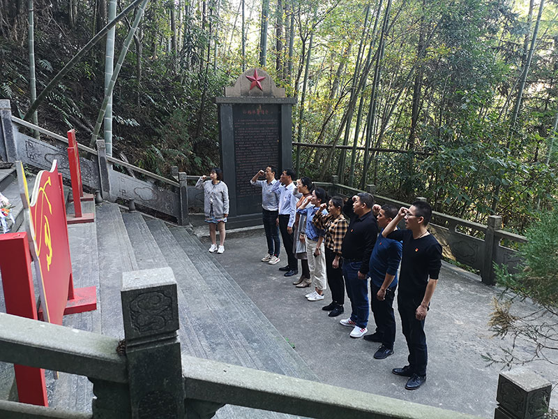 區(qū)城建投黨支部開展革命傳統(tǒng)教育“緬懷先烈、重溫誓詞”主題黨日活動