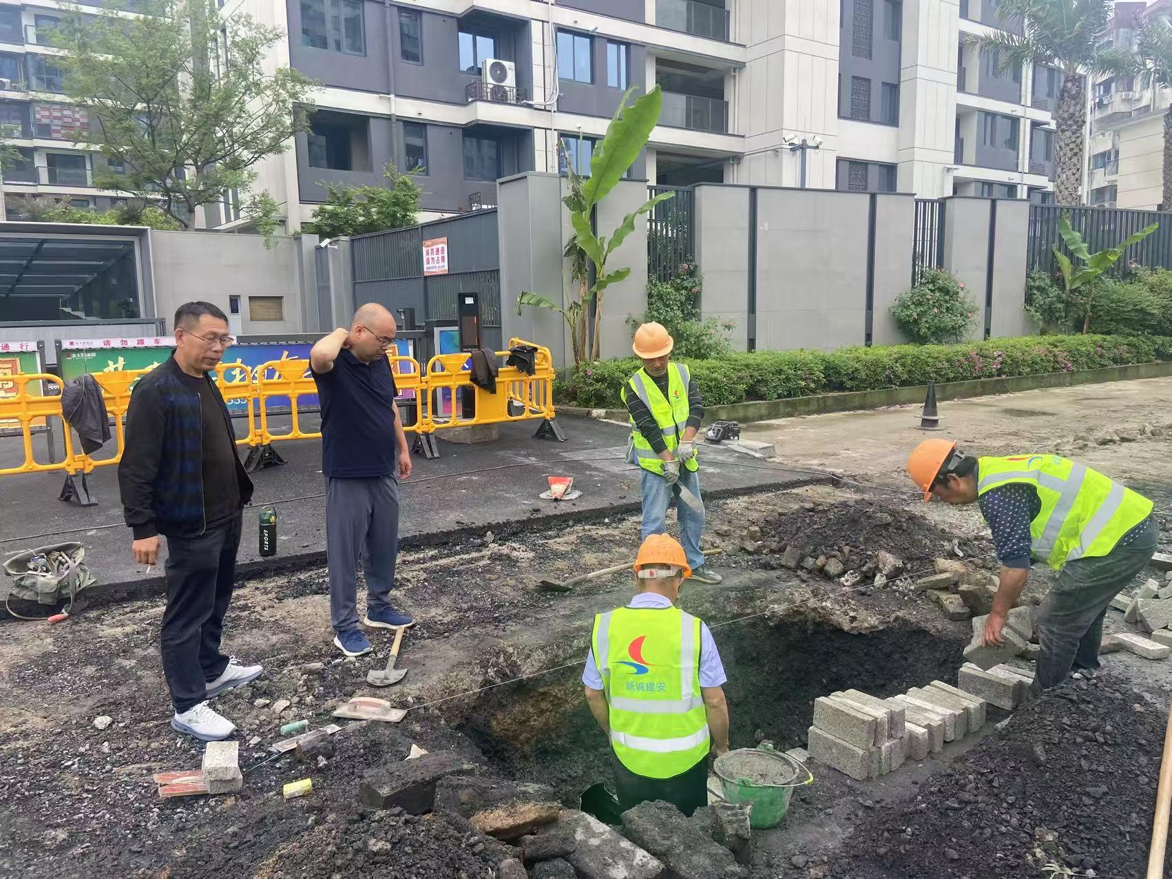 堅守一線保進度&nbsp;嚴密巡查護安全——城建投公司“五一”期間全力護航工程項目